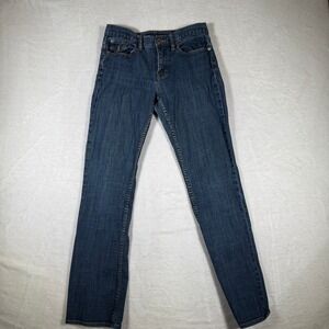 Ralph Lauren Sport Womens Size 27 Blue Denim Jeans Straight Leg Cotton Blend